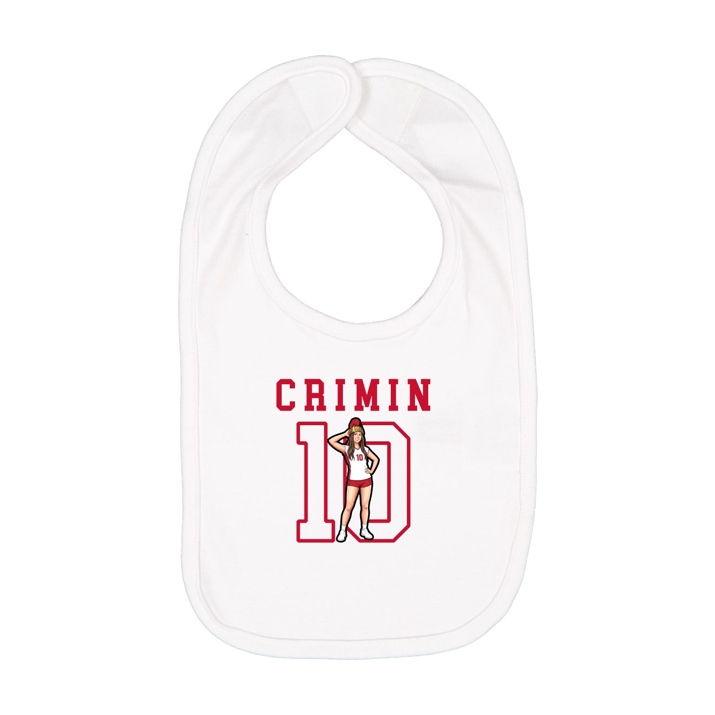 Infant Bib — Shirsey in White
