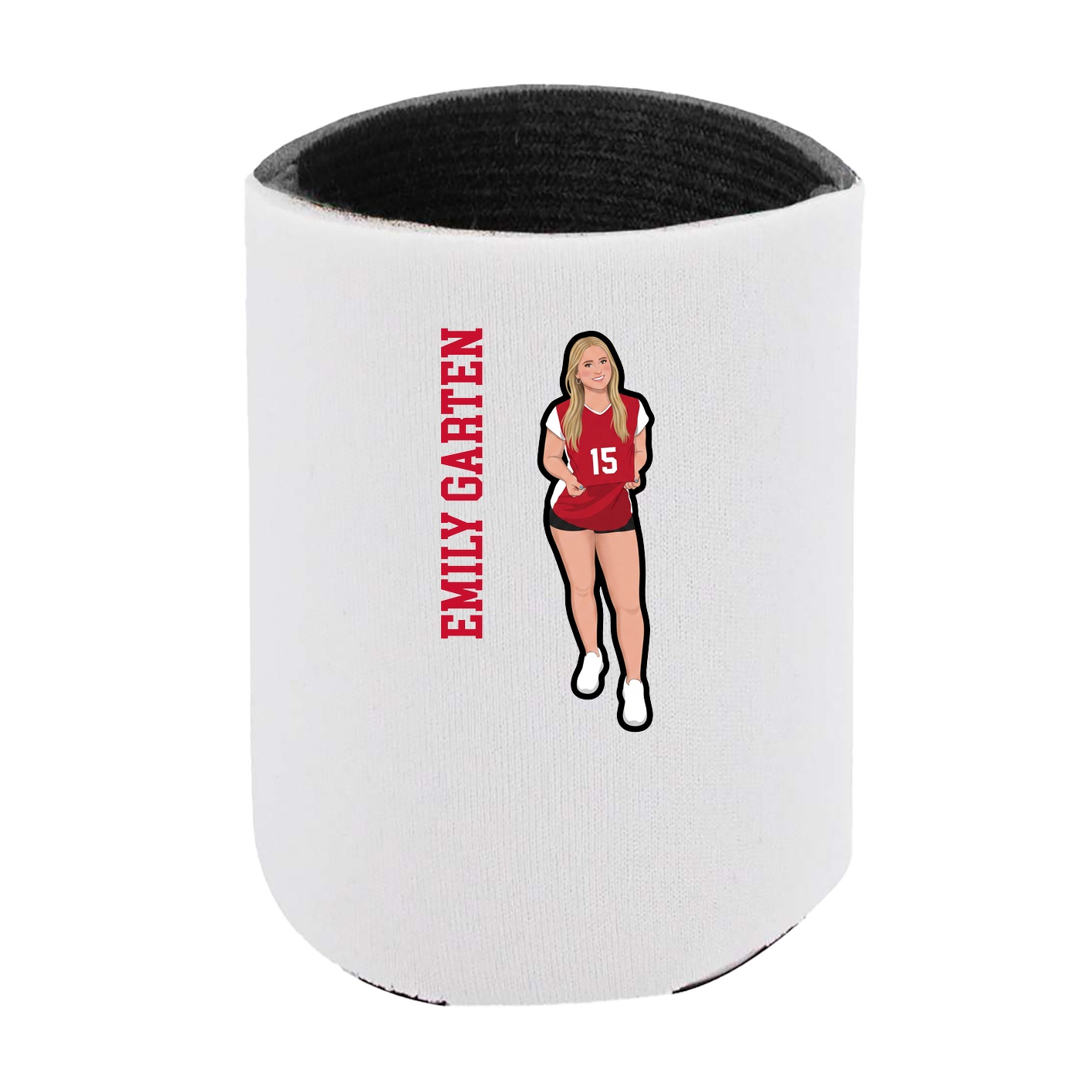 Can Holder — Name Vertical in White