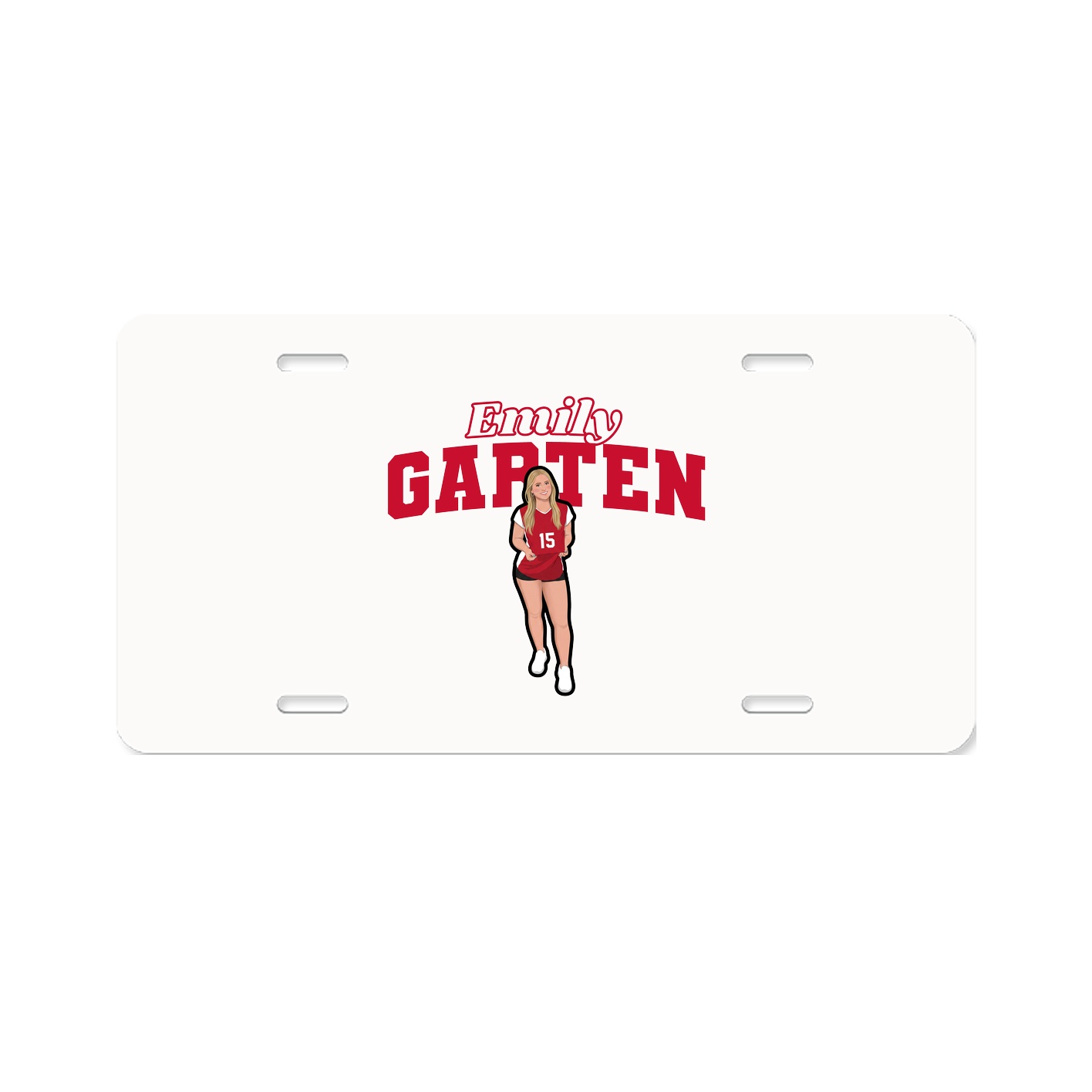 License Plate — Name Arch in Classic