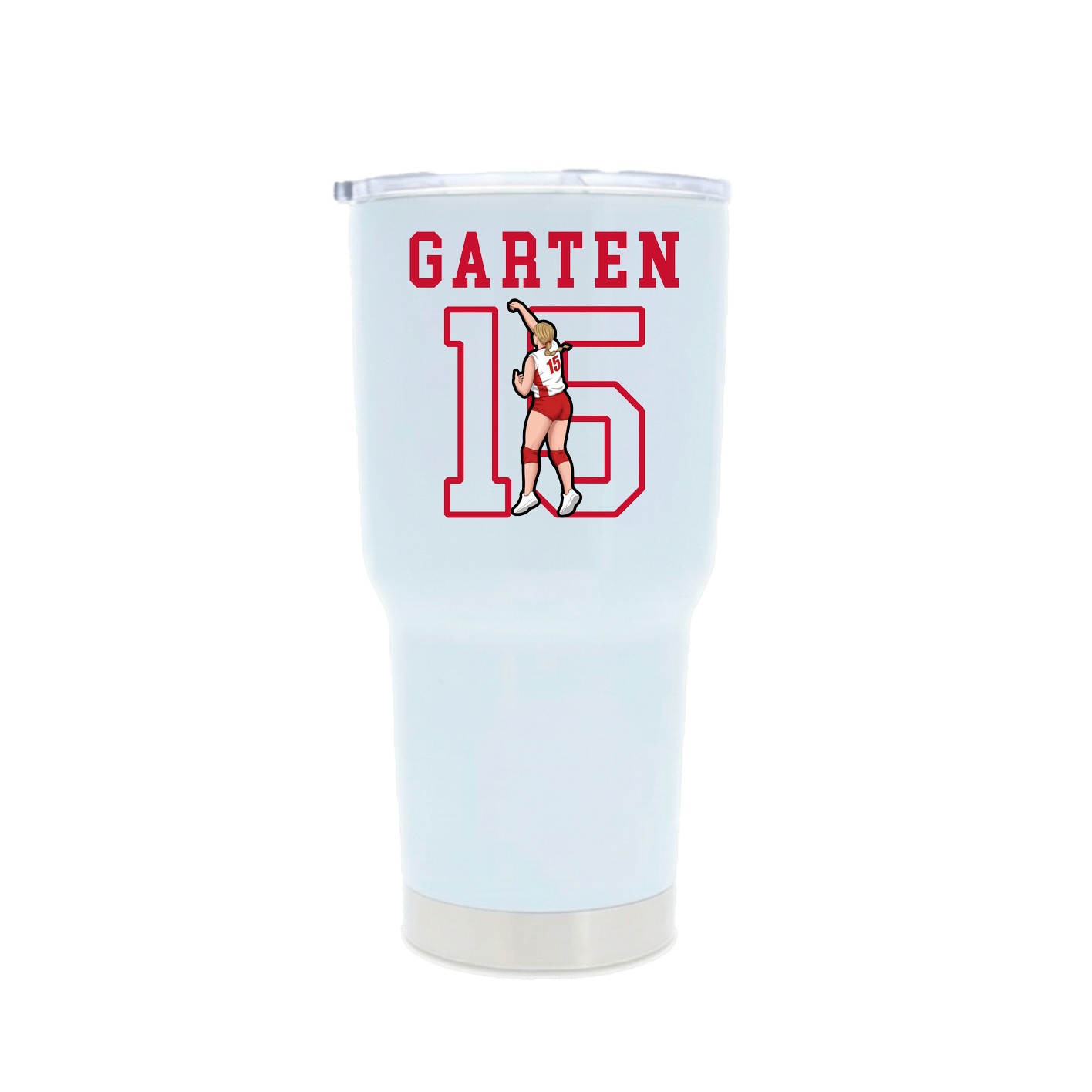 30oz Stainless Steel Tumbler — Shirsey in White