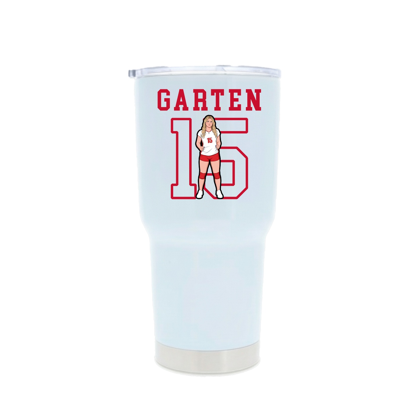 30oz Stainless Steel Tumbler — Shirsey in White