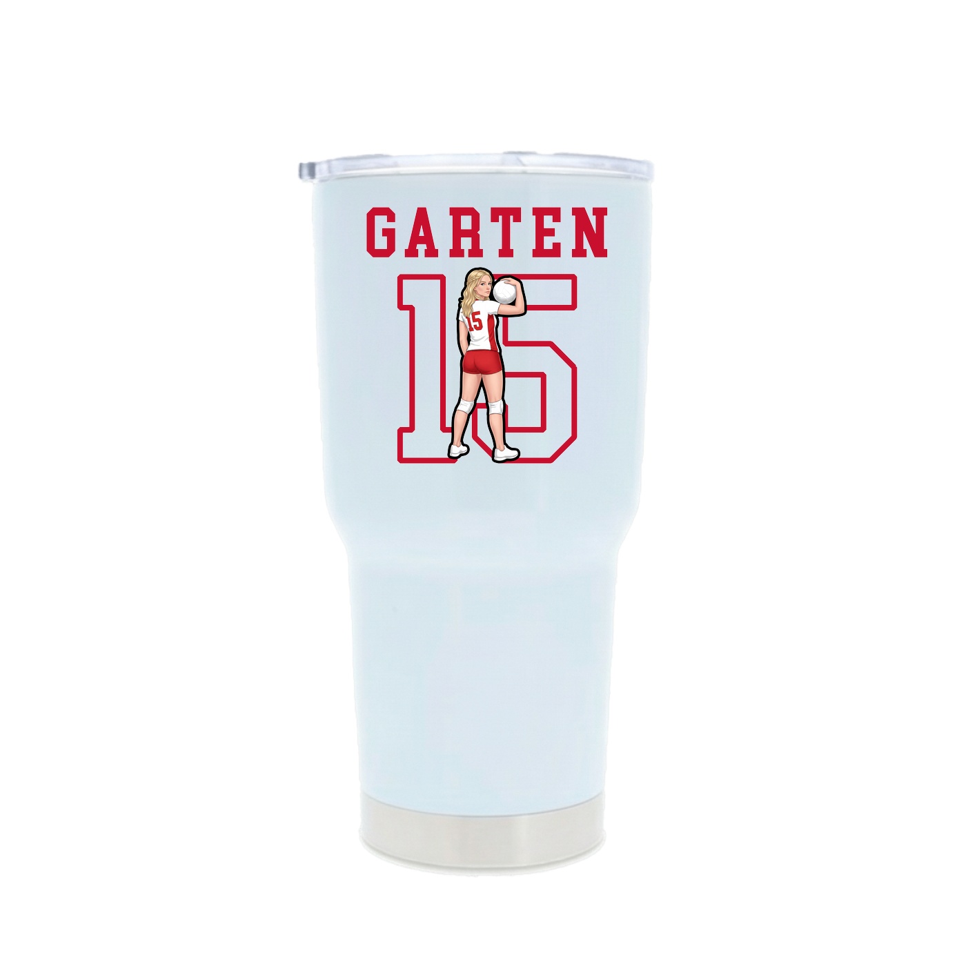 30oz Stainless Steel Tumbler — Shirsey in White