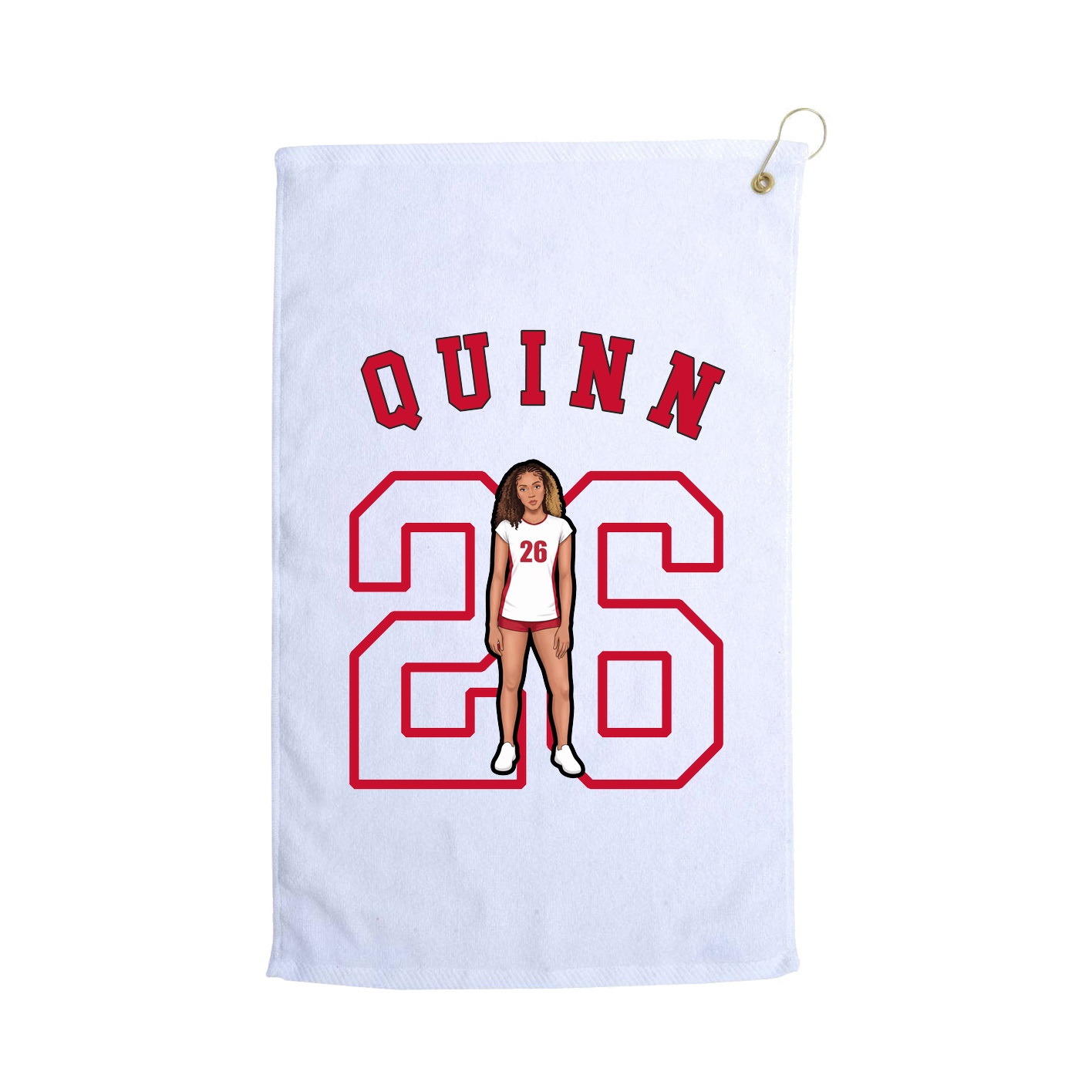 Golf Towel — Shirsey Arch in White