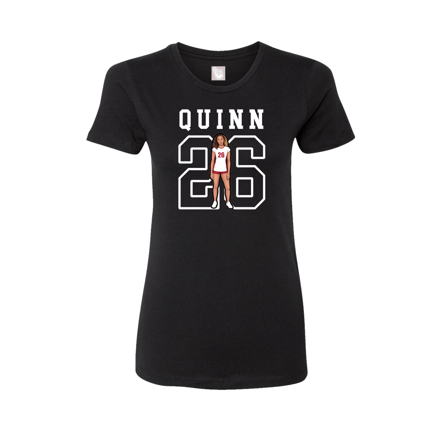 Fitted Women's Tee — Shirsey in Black