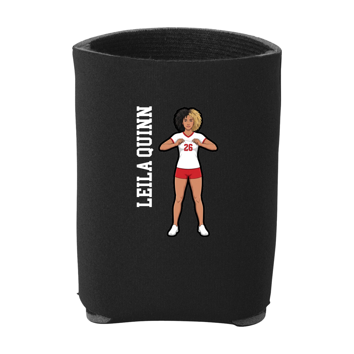 Can Holder — Name Vertical in Black