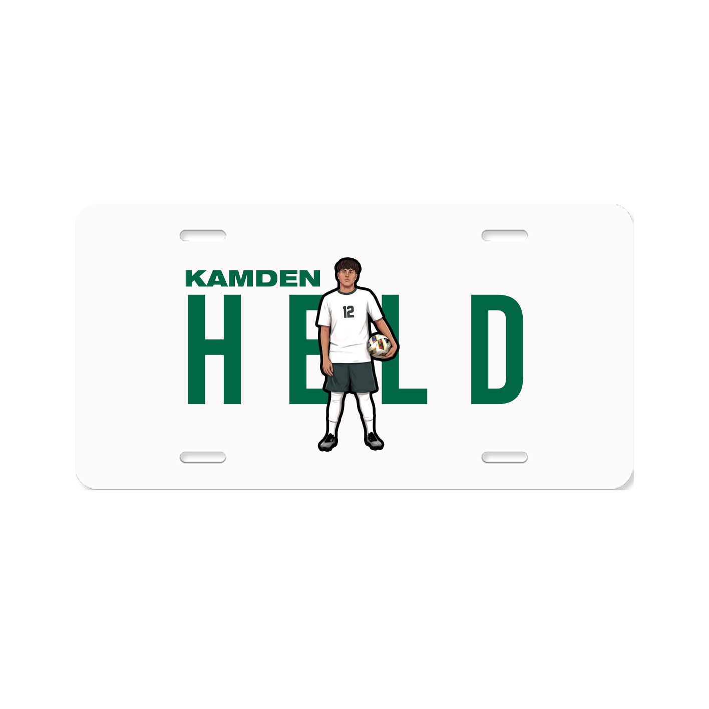 License Plate — Player Name in Classic