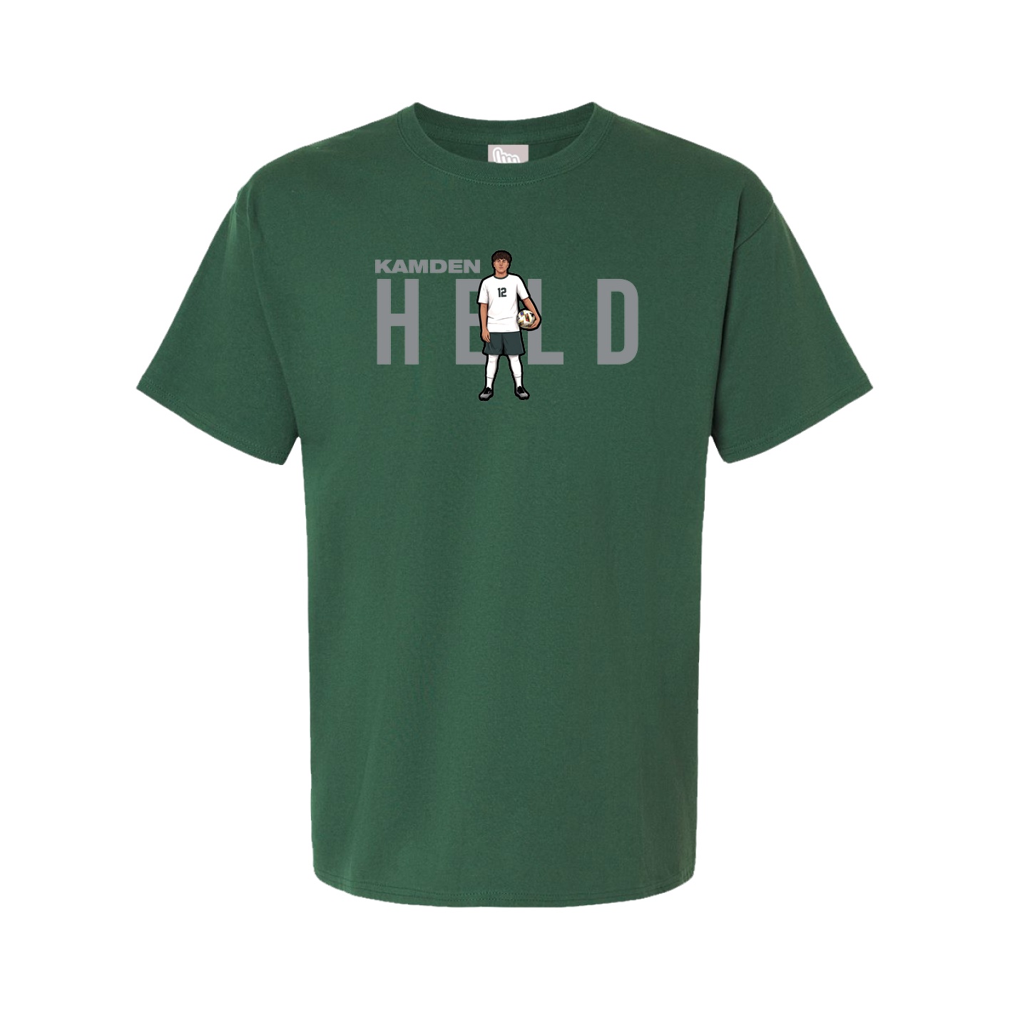 Youth Tee — Player Name in Green