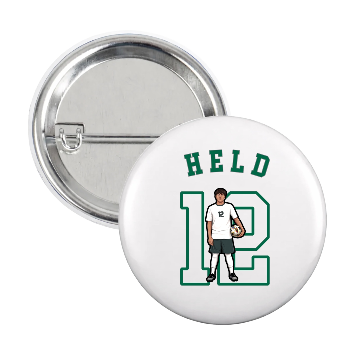 Game Day Button — Shirsey Arch in White