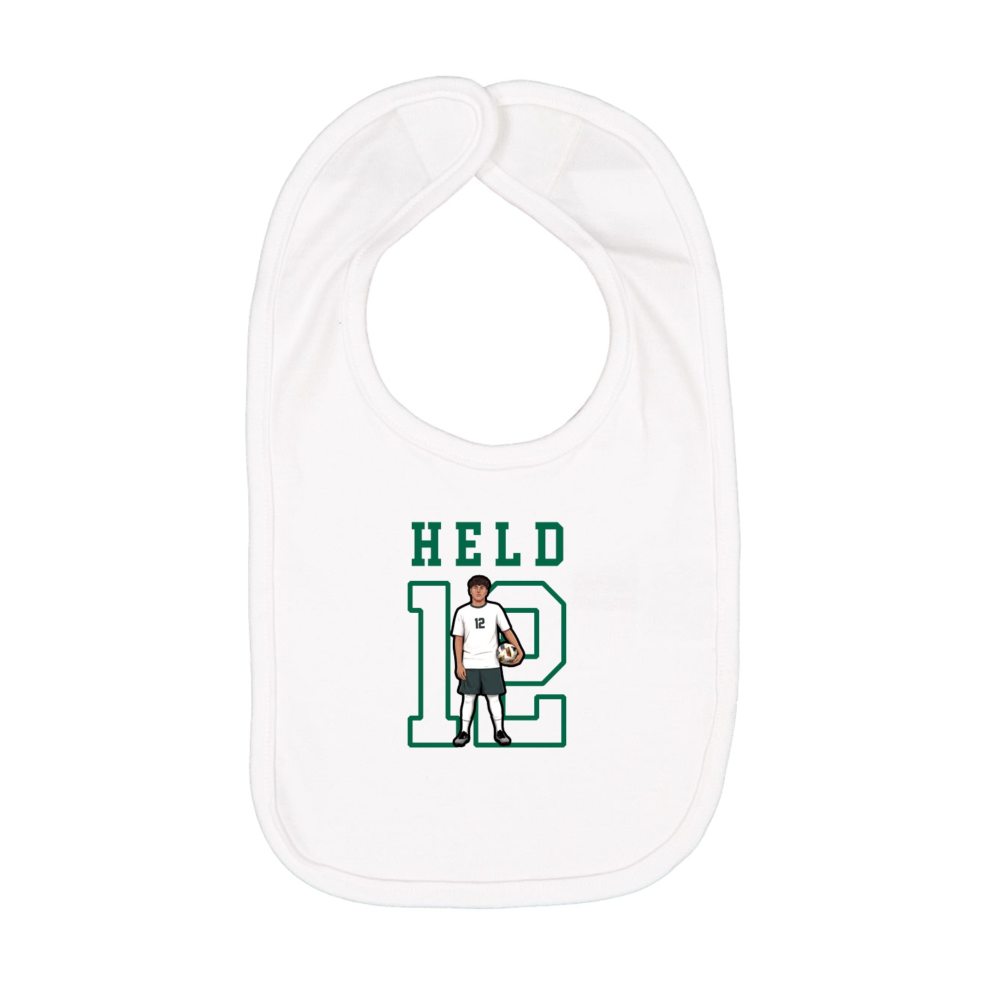 Infant Bib — Shirsey in White