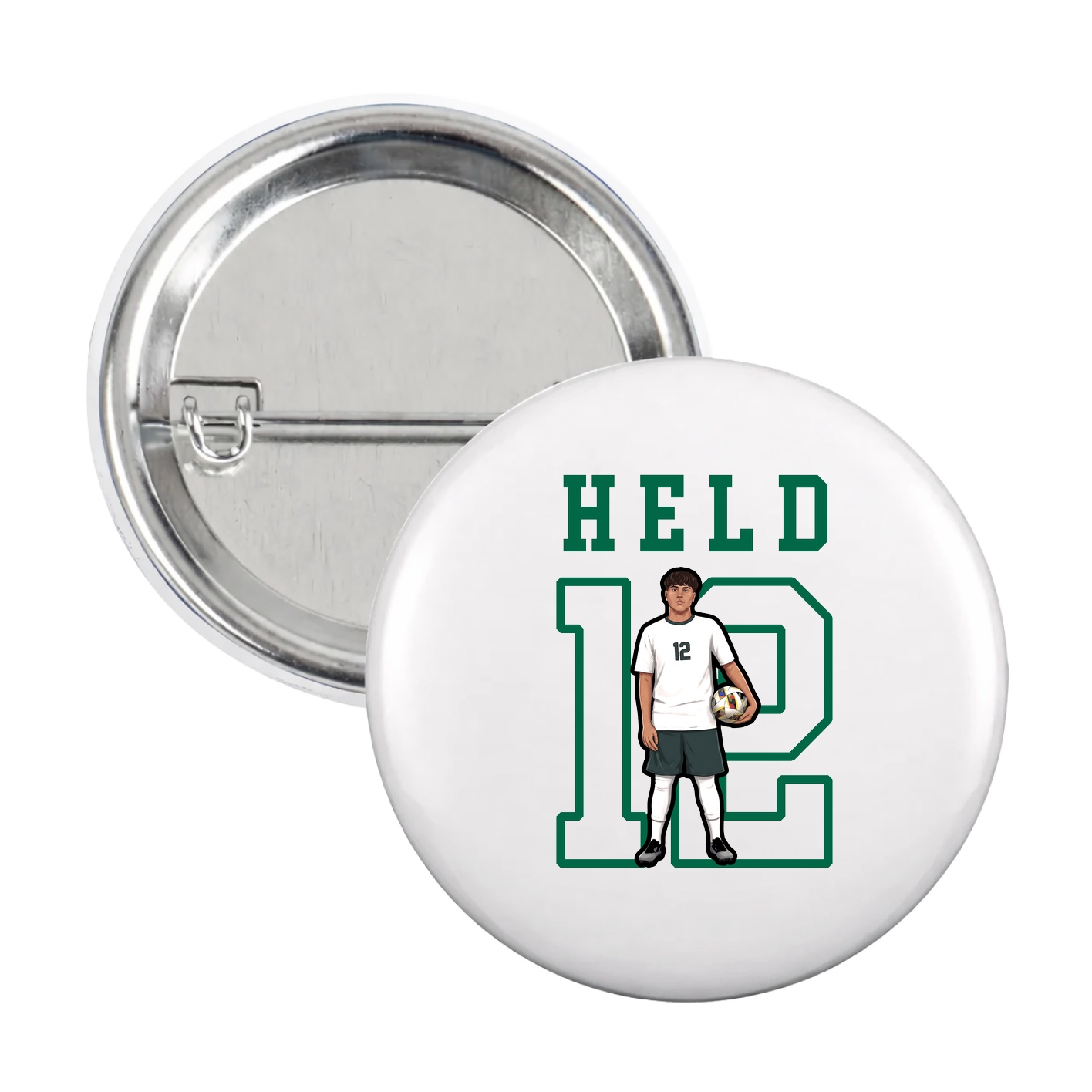 Game Day Button — Shirsey in White