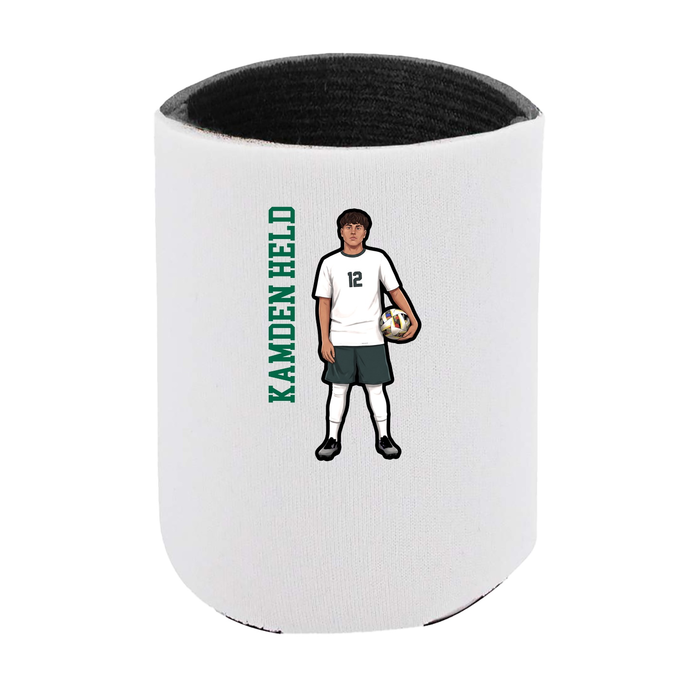 Can Holder — Name Vertical in White