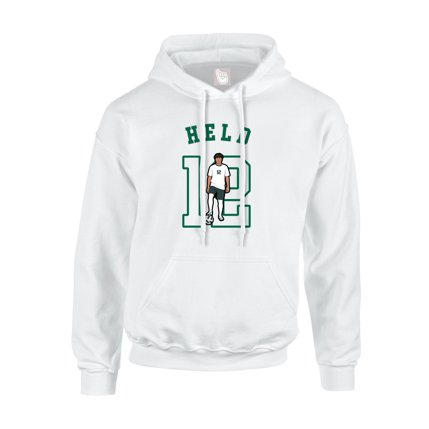Youth Hoodie — Shirsey Arch in White
