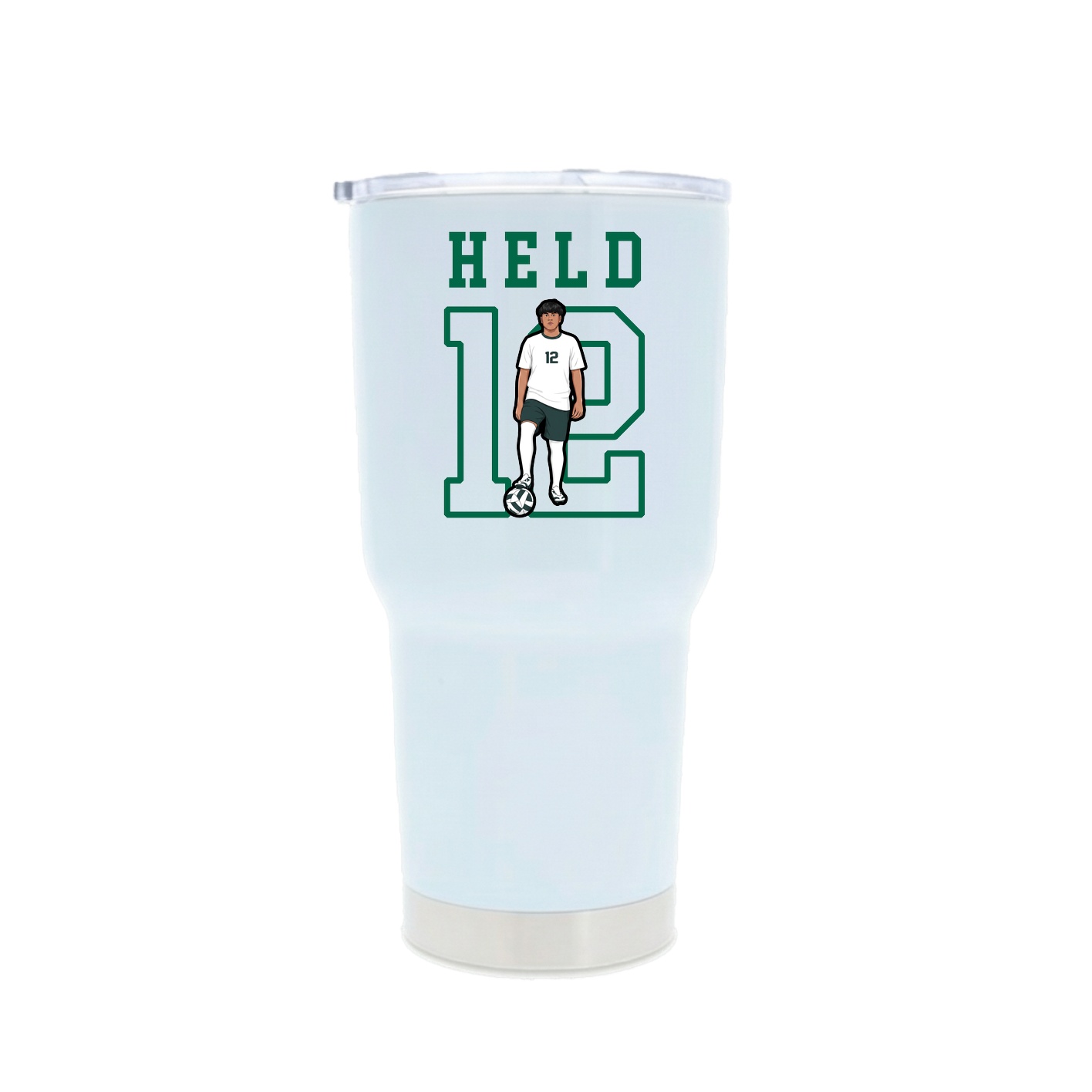 30oz Stainless Steel Tumbler — Shirsey in White