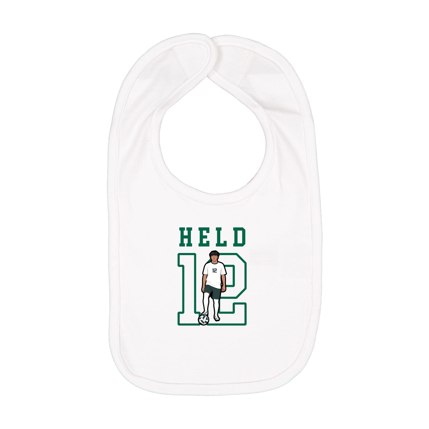 Infant Bib — Shirsey in White