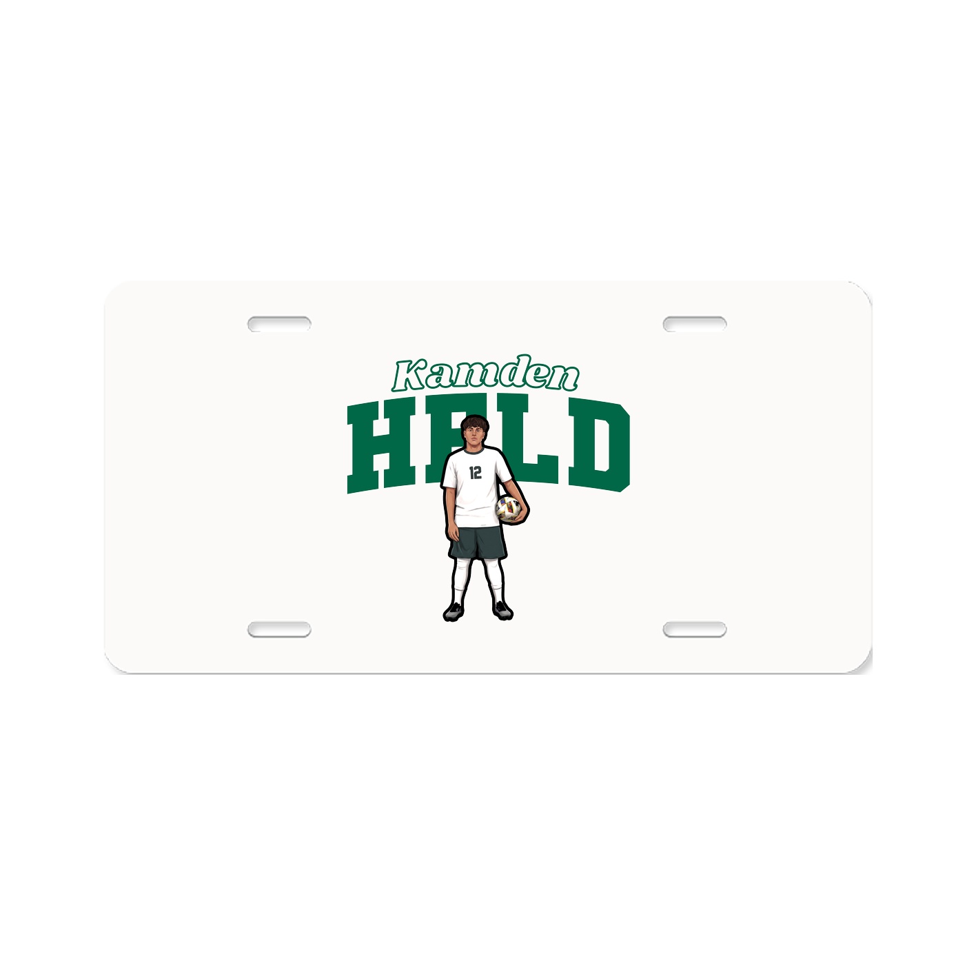 License Plate — Name Arch in Classic
