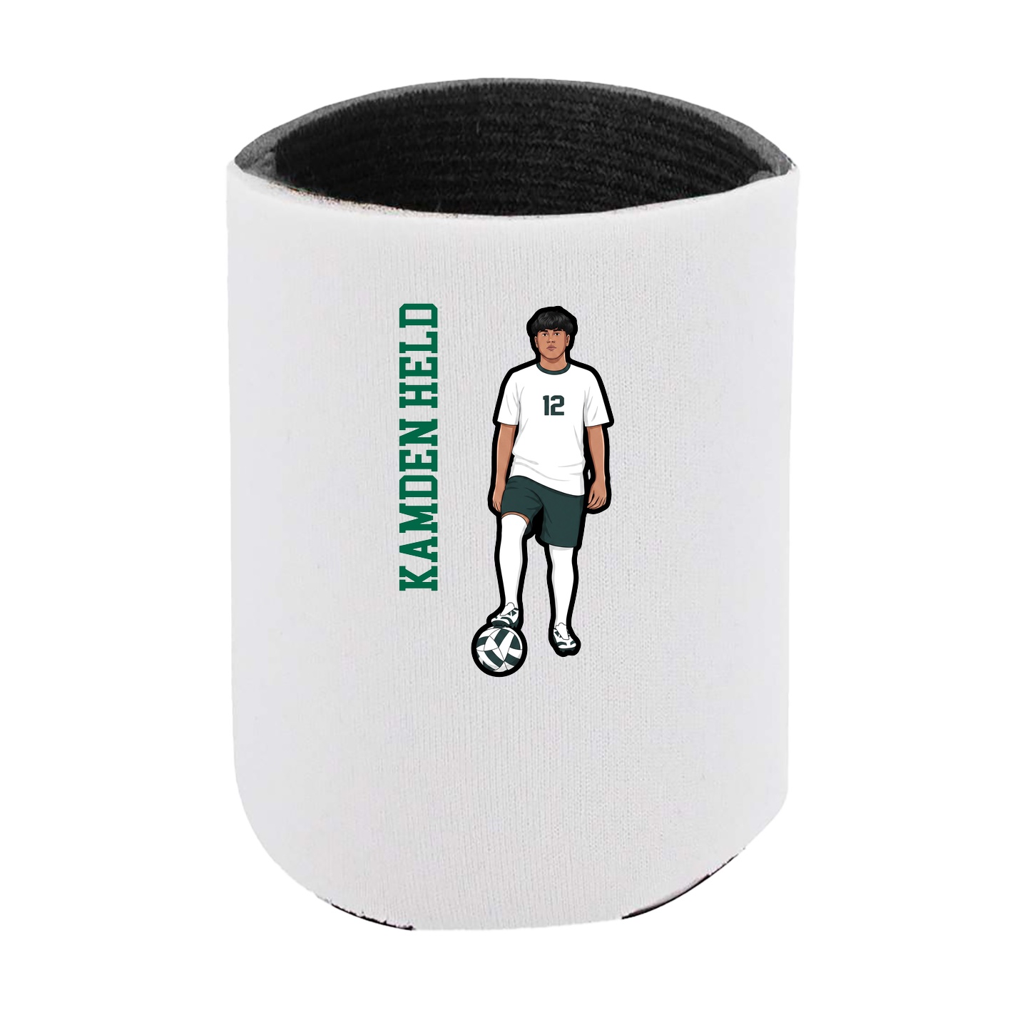 Can Holder — Name Vertical in White