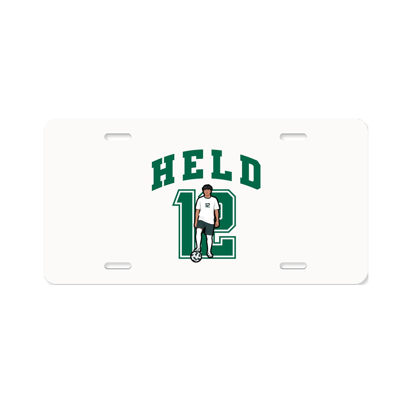 License Plate — Number in Classic