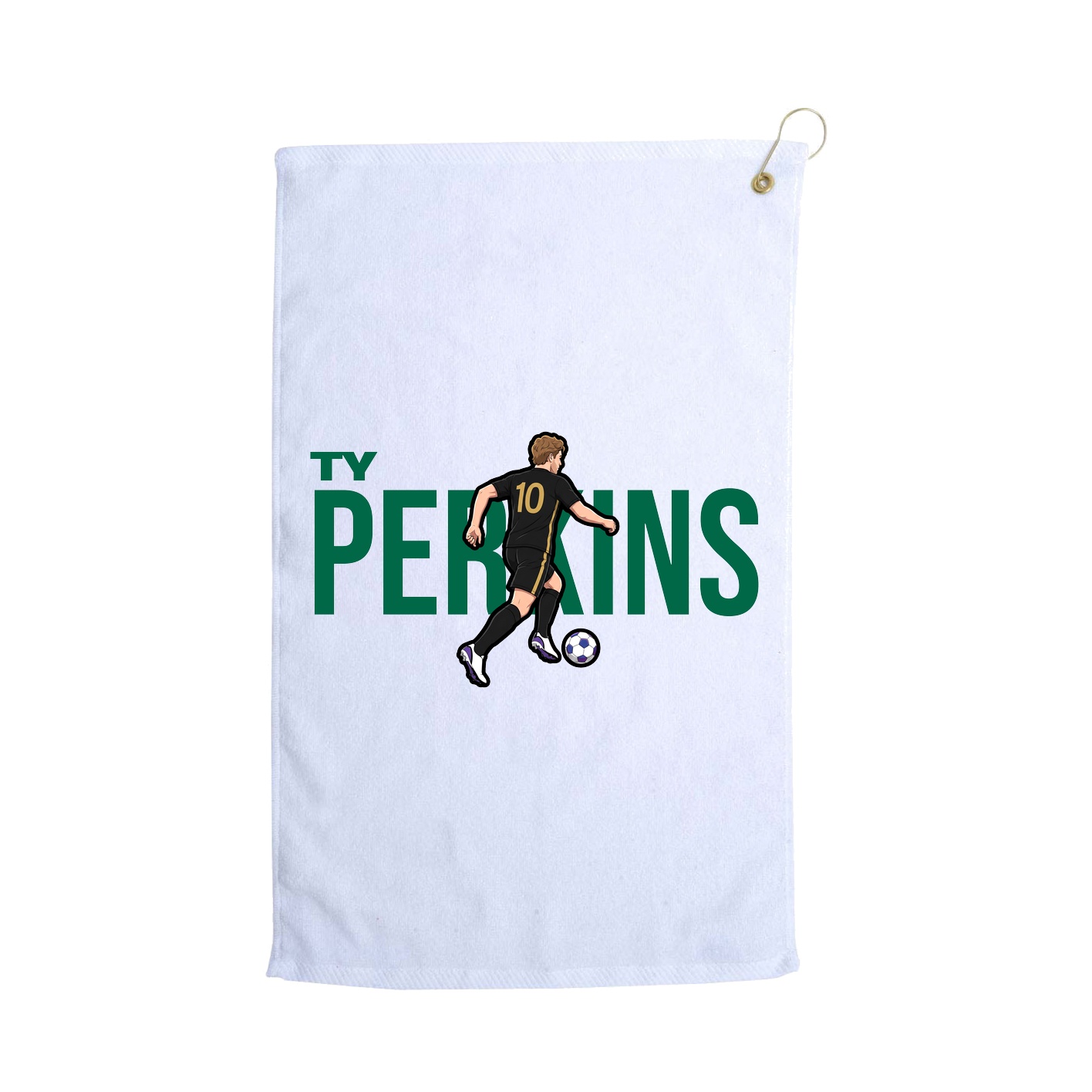 Golf Towel — Player Name in White