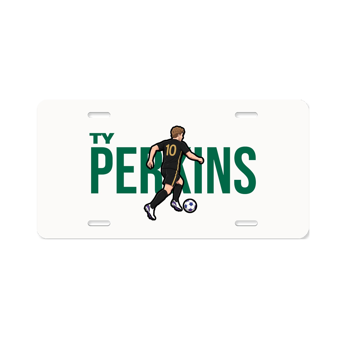 License Plate — Player Name in Classic