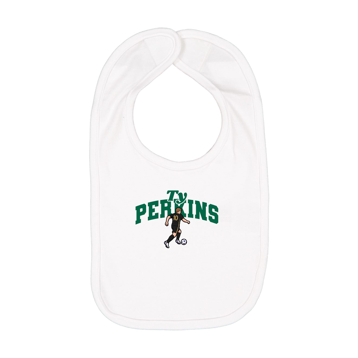 Infant Bib — Signature Arch in White
