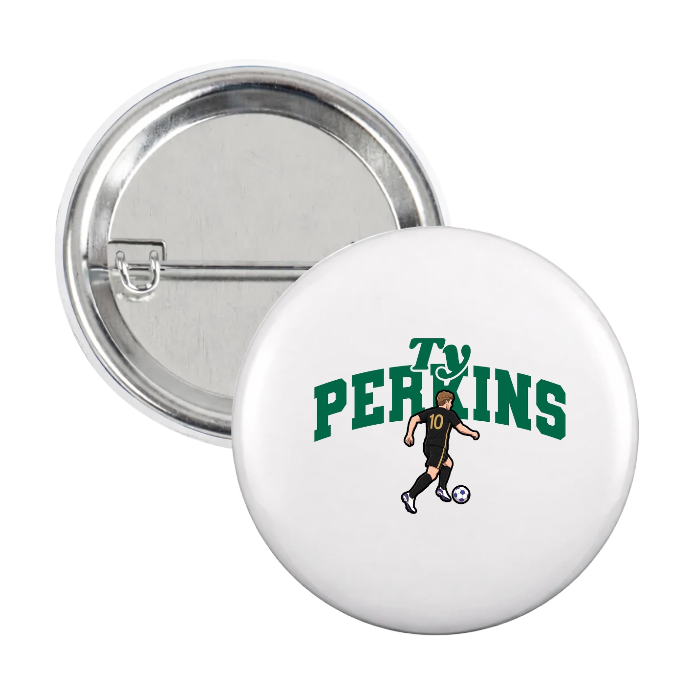 Game Day Button — Signature Arch in White