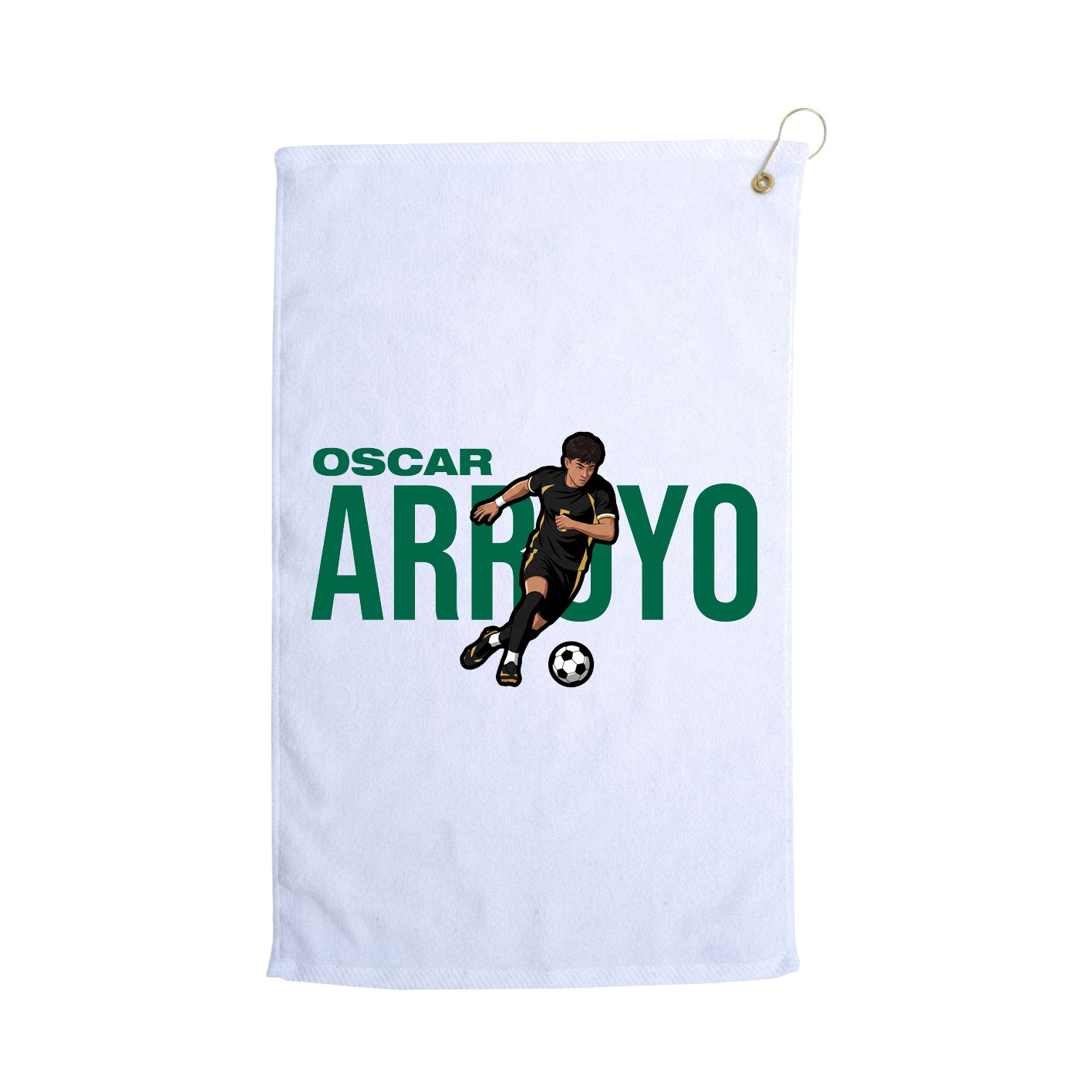 Golf Towel — Player Name in White