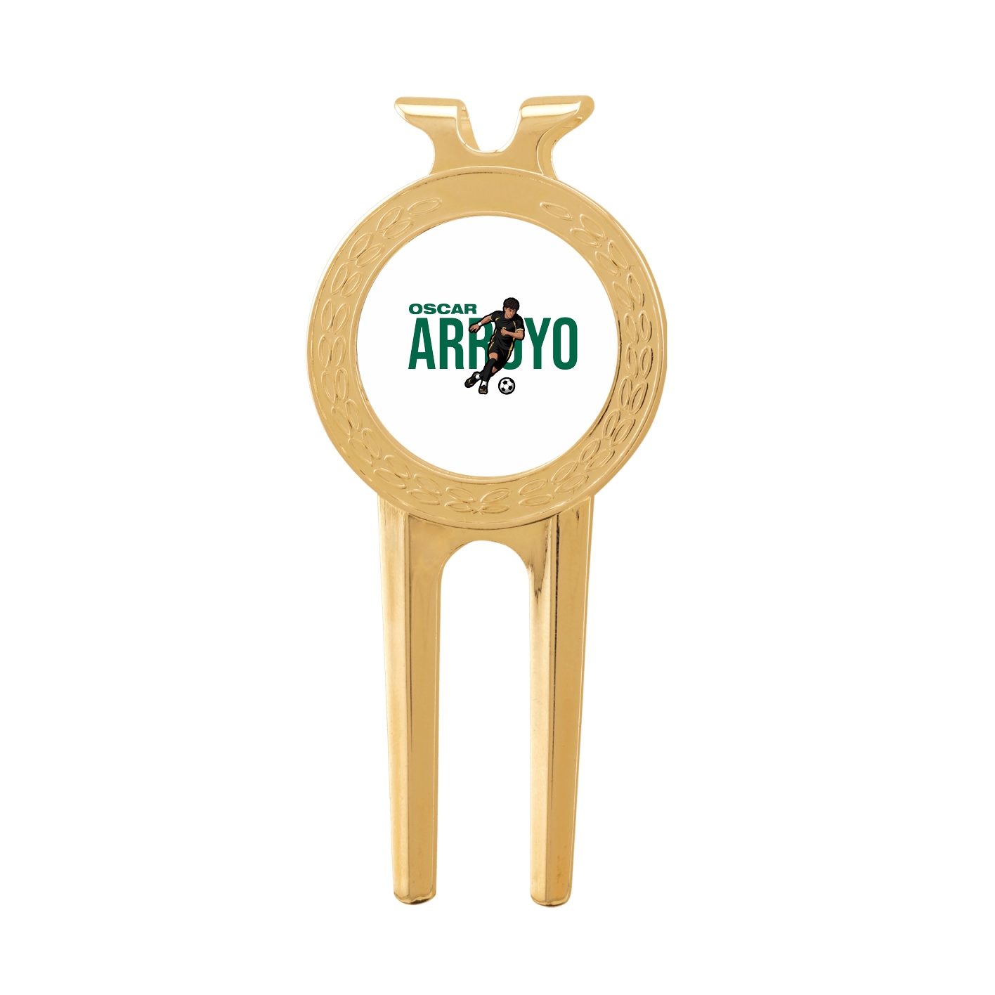 Divot Tool with Ball Marker — Player Name in Classic