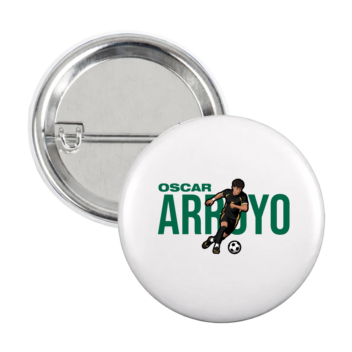 Game Day Button — Player Name in White