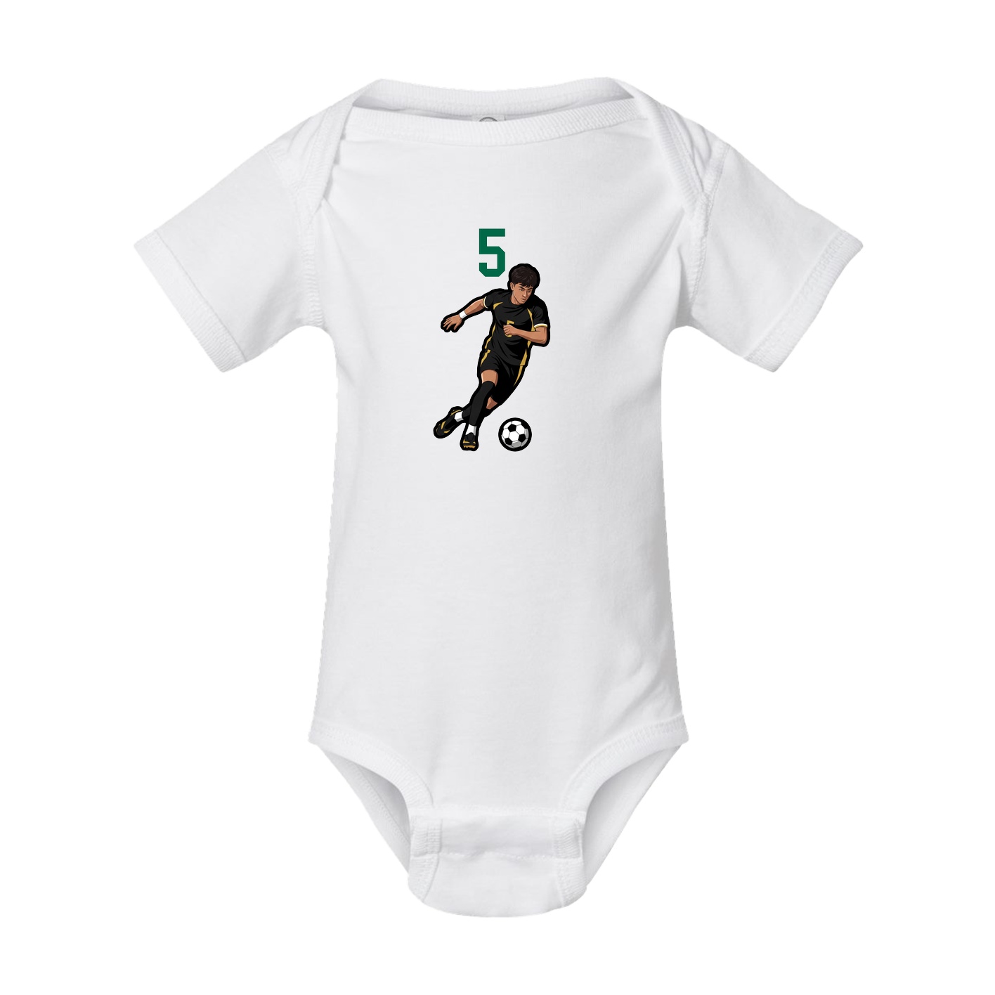 Baby Onesie — Number Top in White