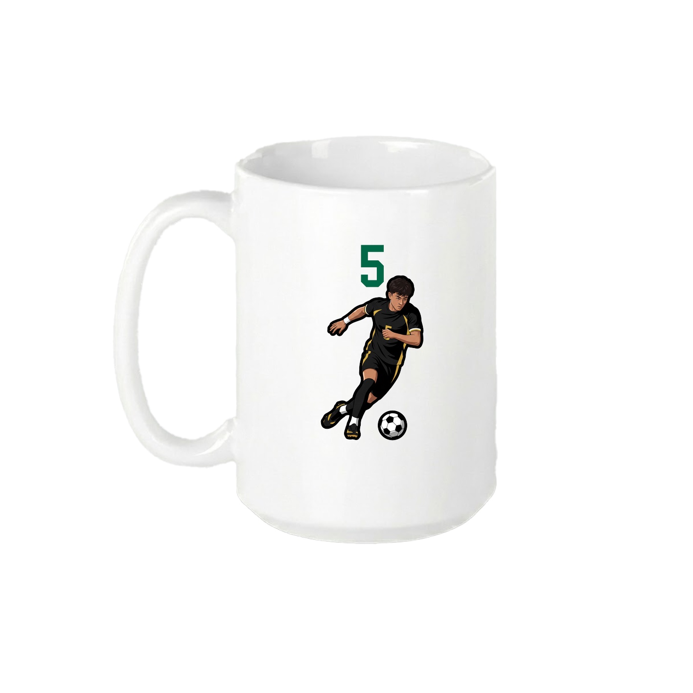 15oz Coffee Mug — Number Top in White