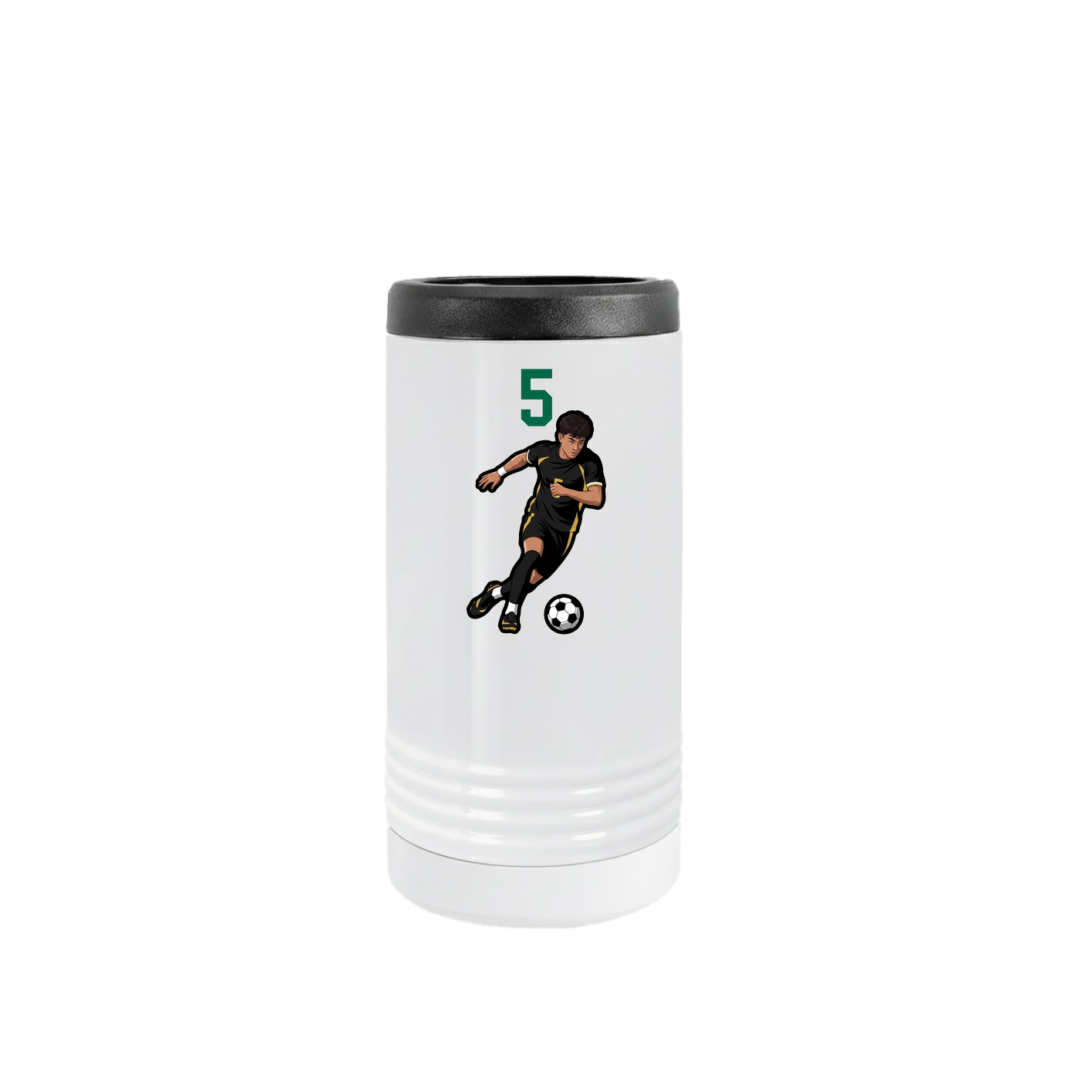 Slim Beverage Holder — Number Top in White