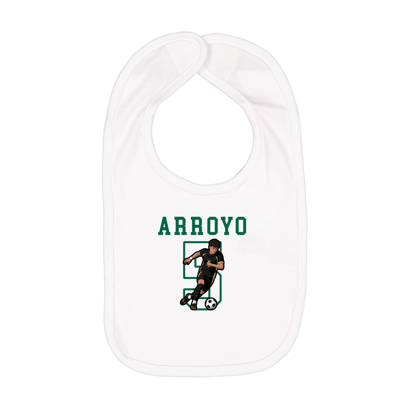Infant Bib — Shirsey in White