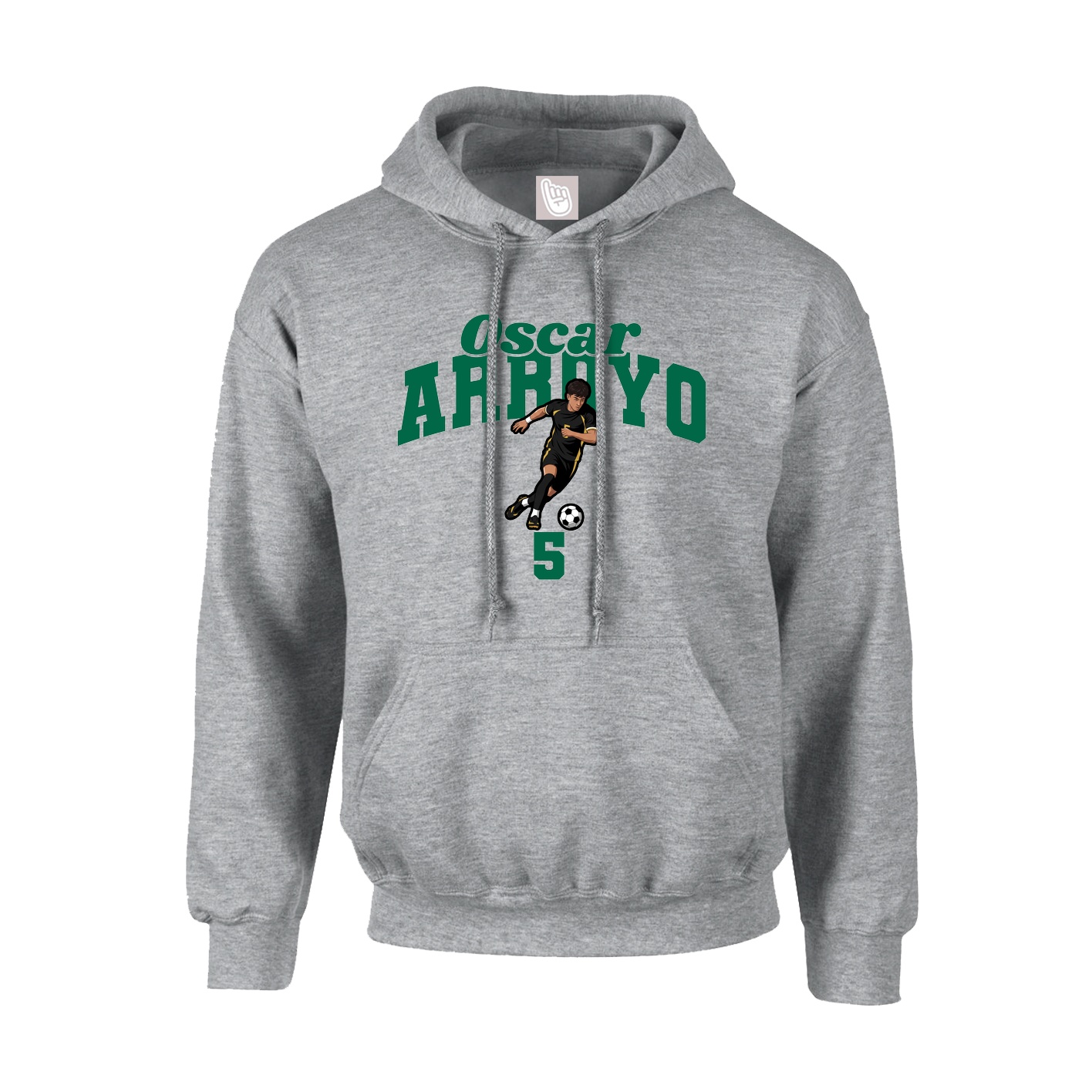 Hoodie — Signature Arch in Grey