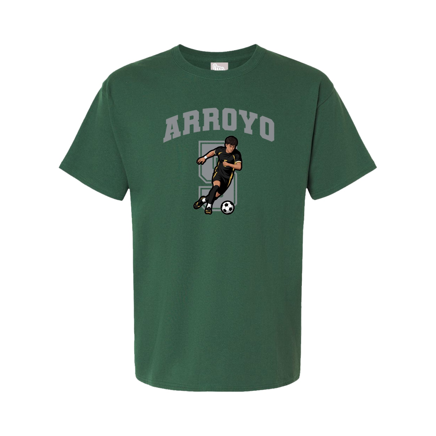 Youth Tee — Number in Green