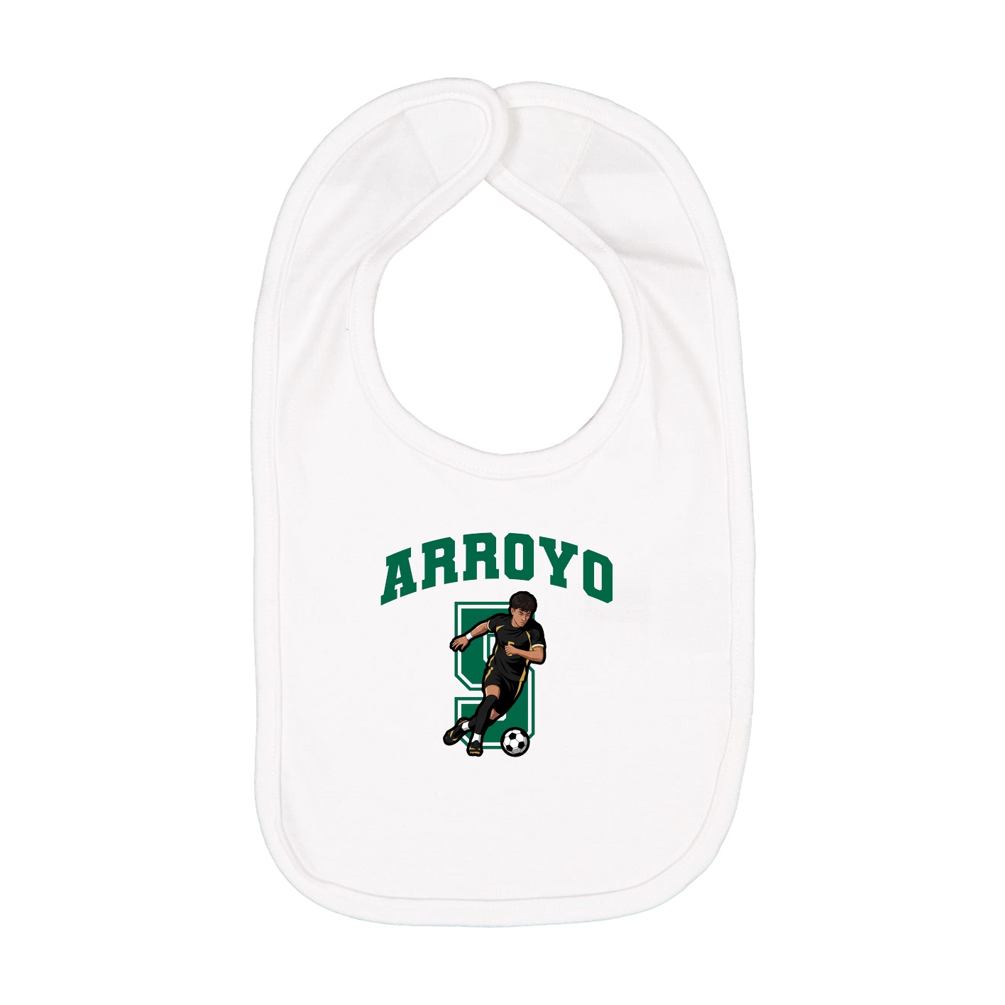 Infant Bib — Number in White