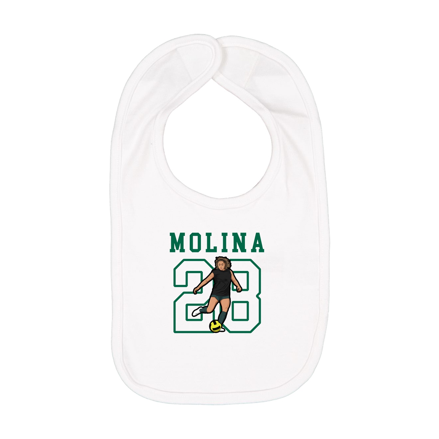 Infant Bib — Shirsey in White