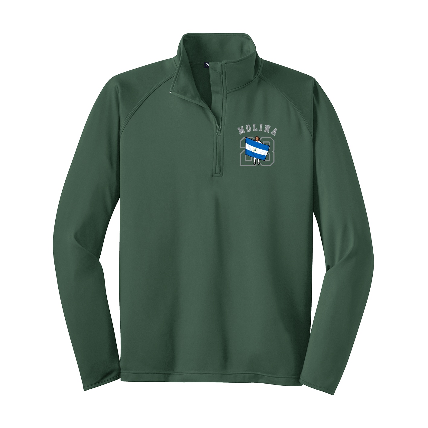 Q-Zip Pullover — Shirsey Arch in Green
