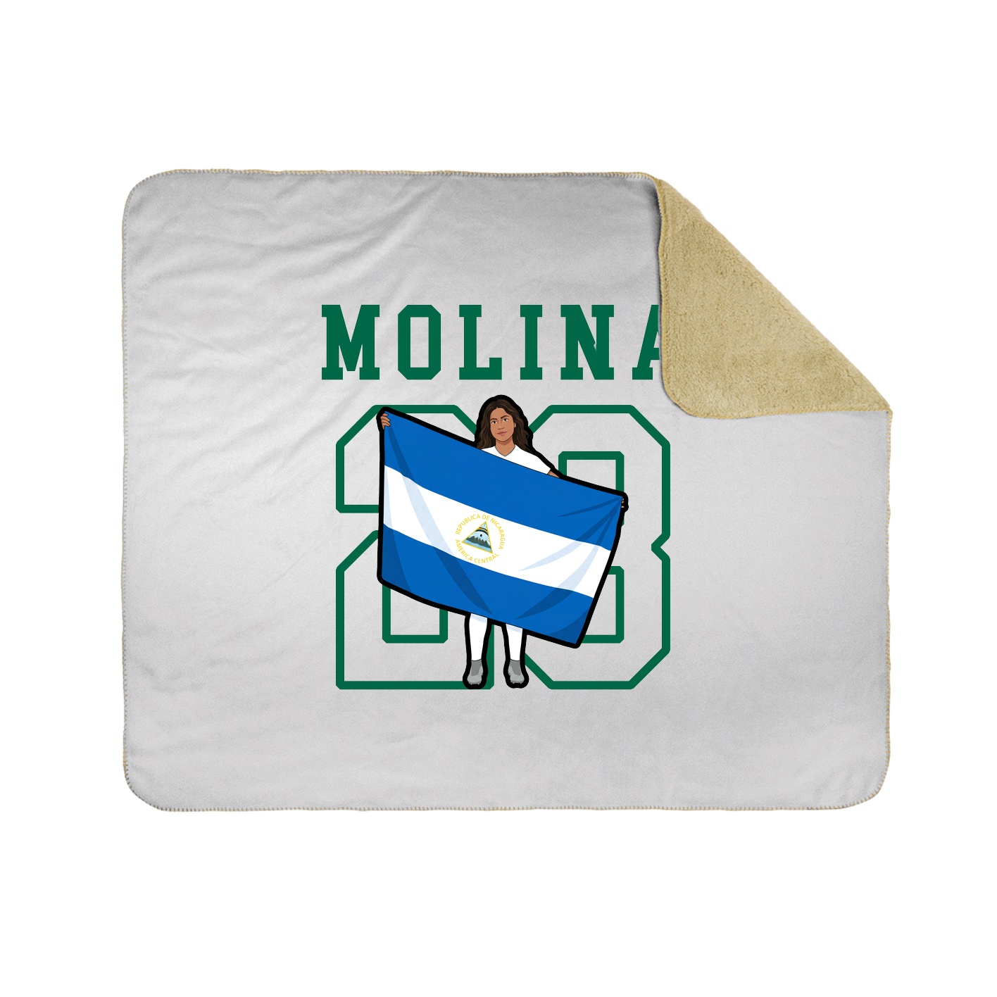 Throw Blanket — Shirsey in White