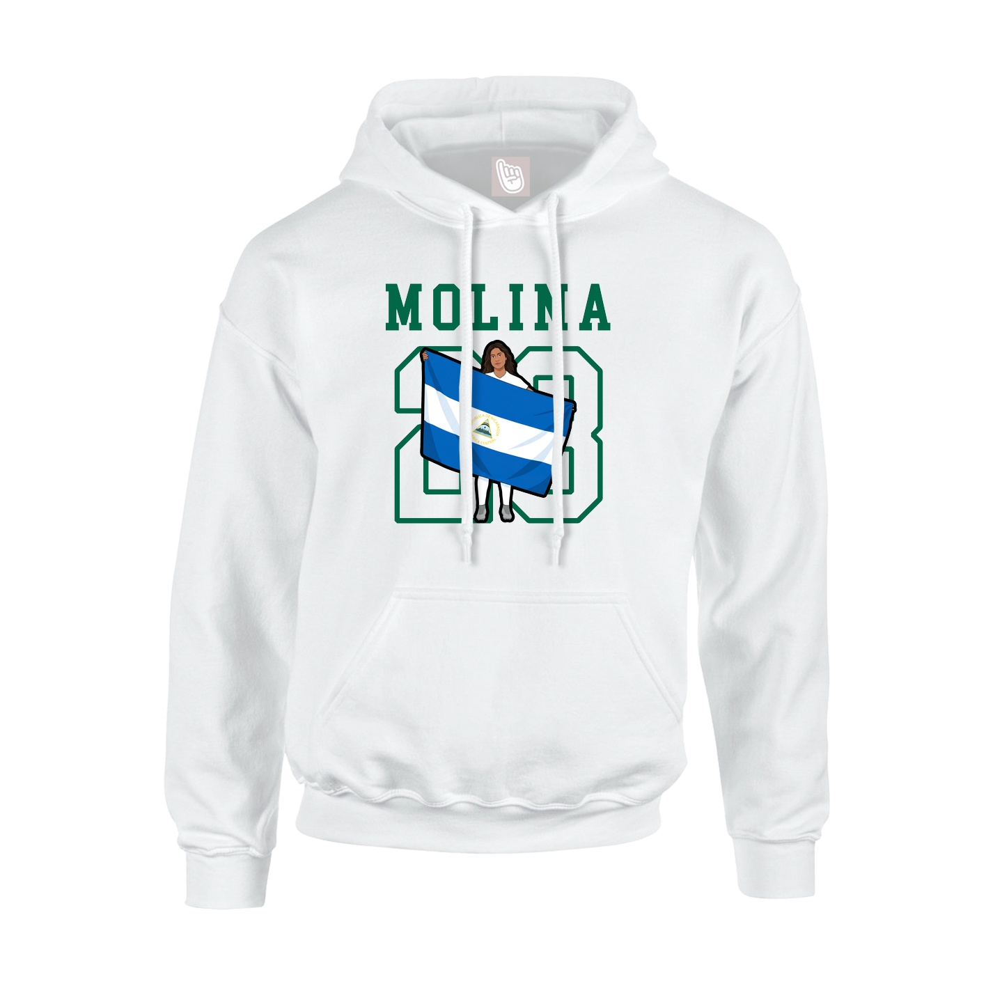 Hoodie — Shirsey in White