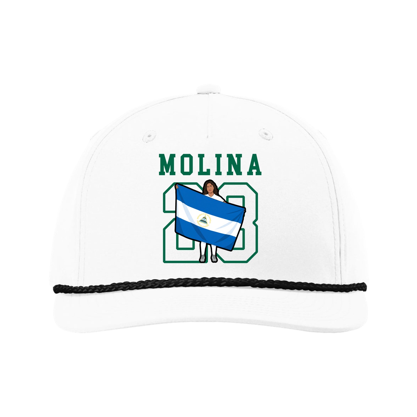 Five-Panel Classic Rope Cap — Shirsey in White