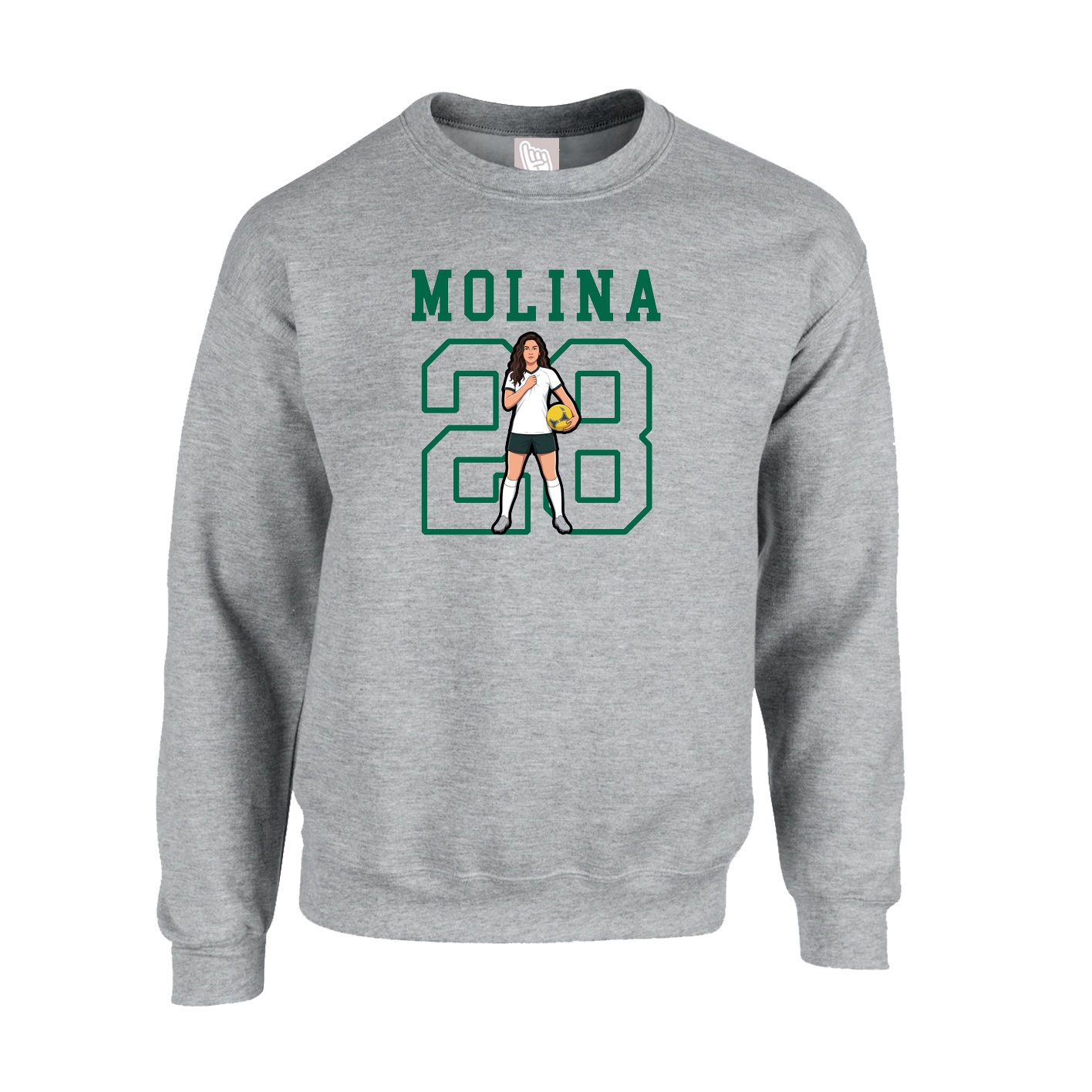 Fleece Crew — Shirsey in Grey