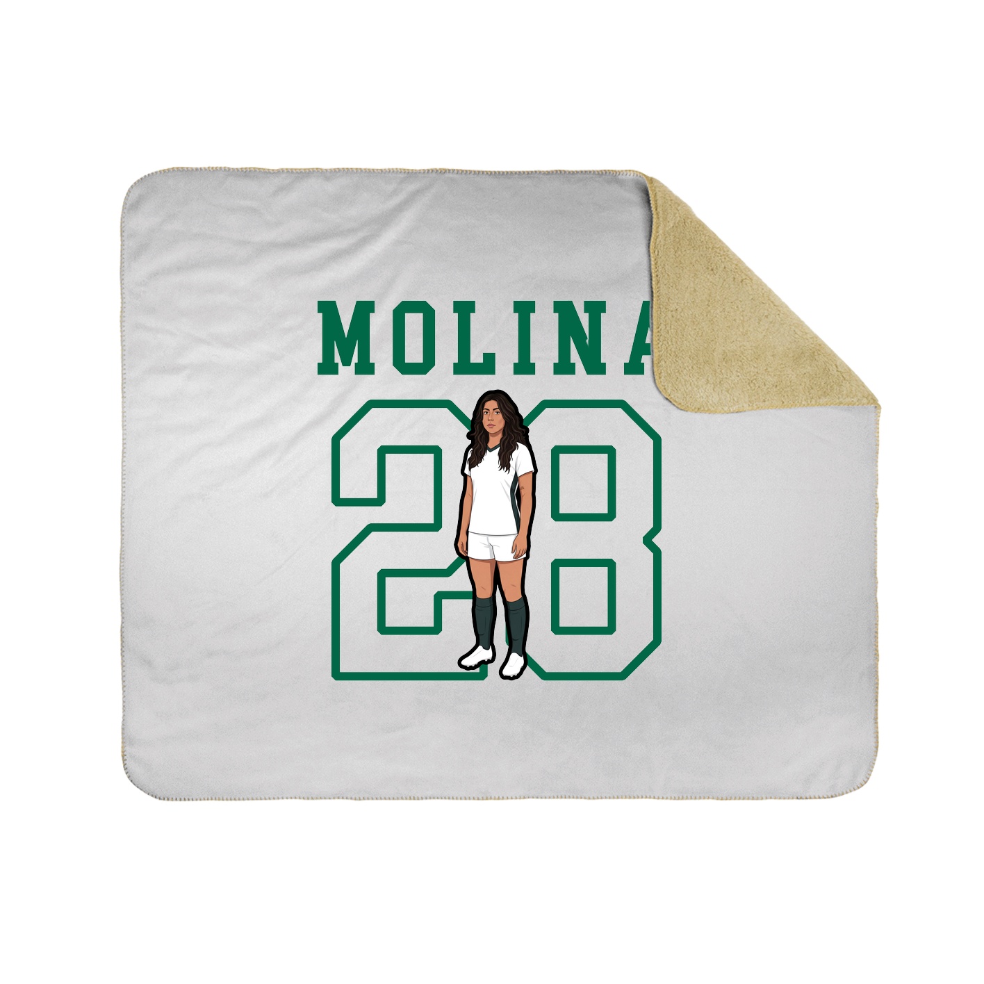 Throw Blanket — Shirsey in White
