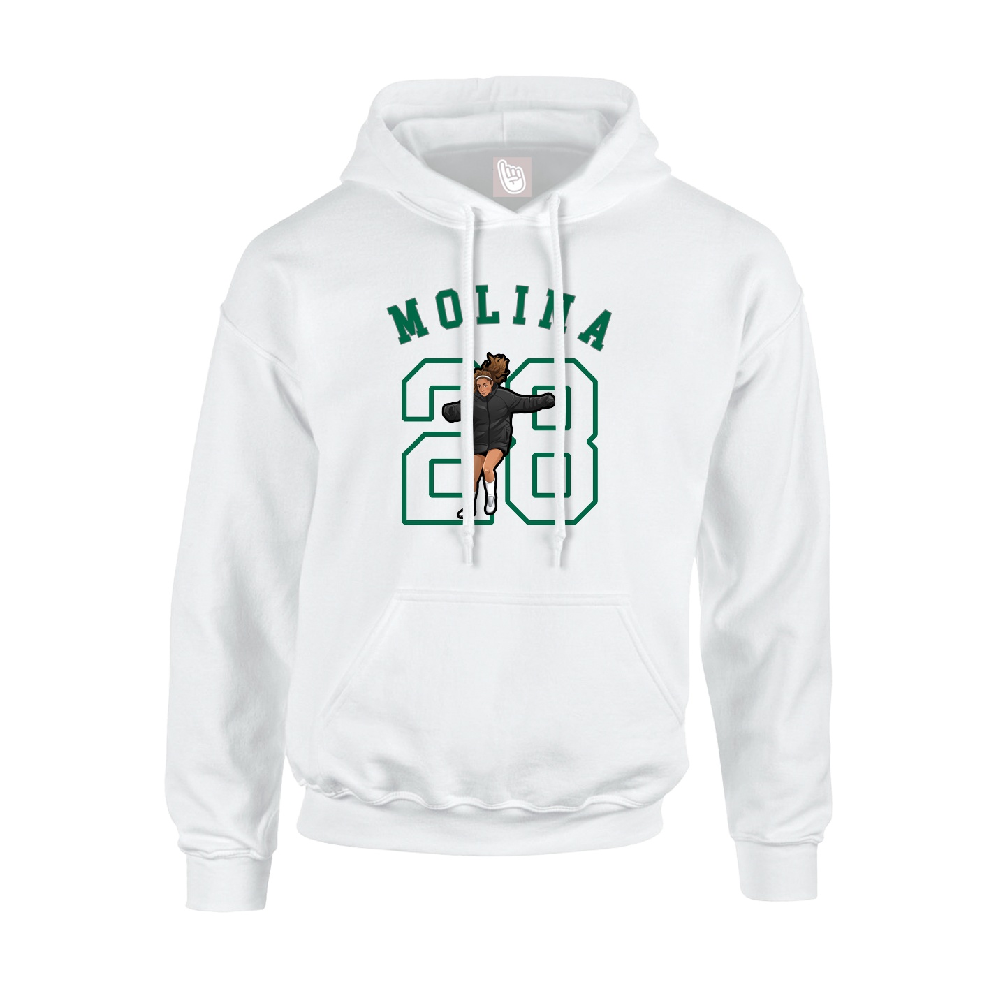 Youth Hoodie — Shirsey Arch in White