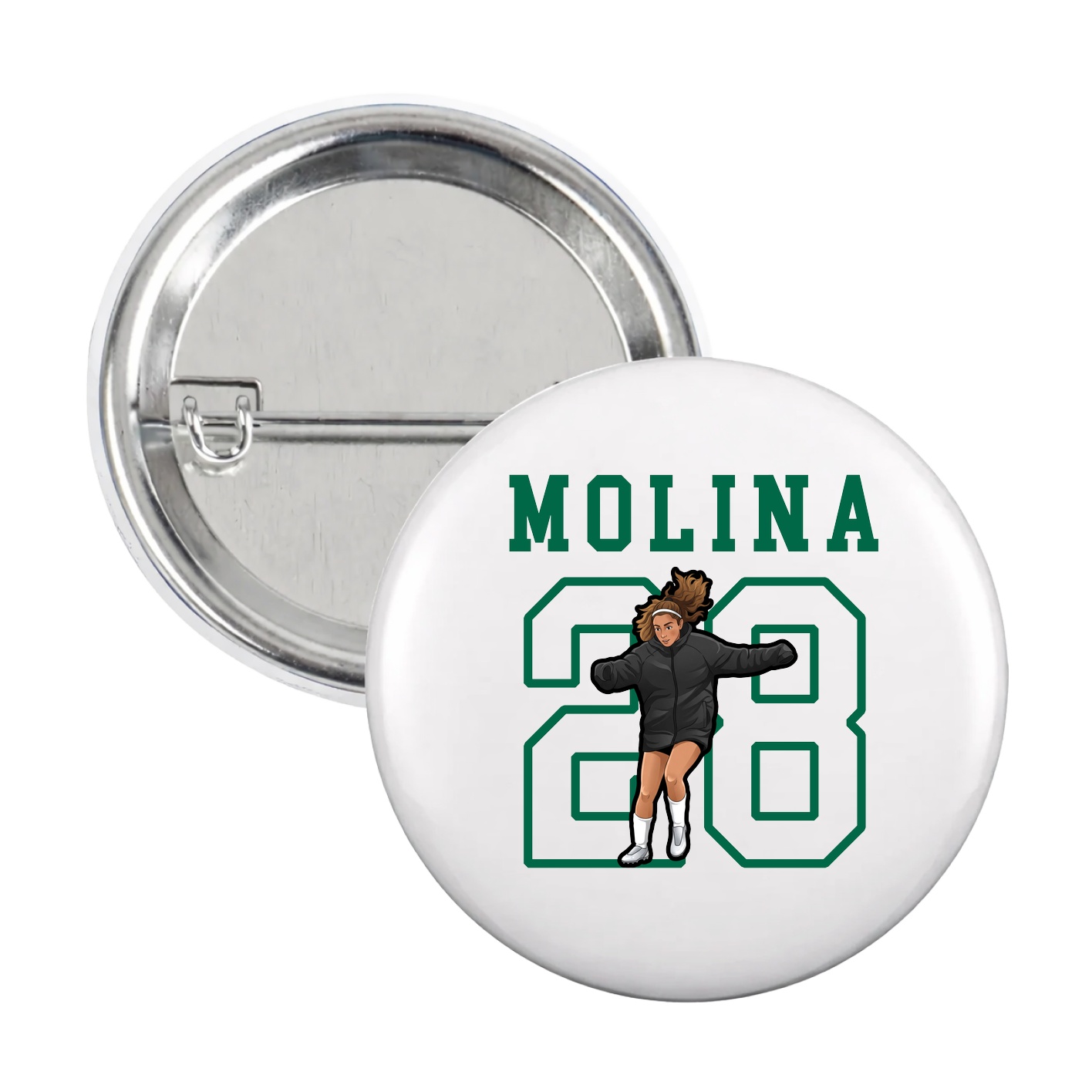 Game Day Button — Shirsey in White