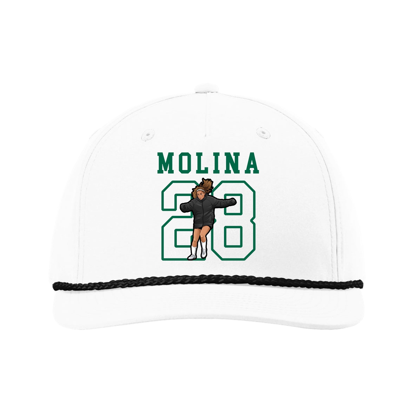 Five-Panel Classic Rope Cap — Shirsey in White
