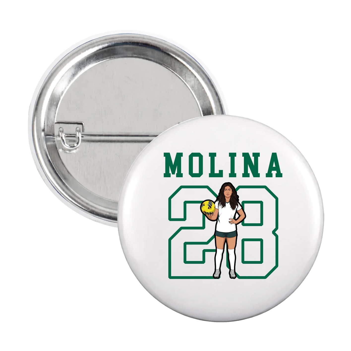 Game Day Button — Shirsey in White