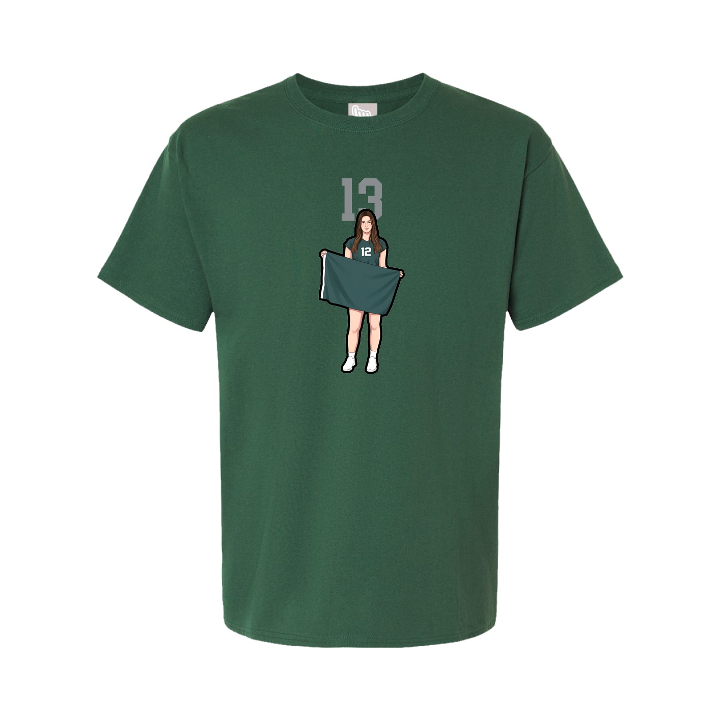 Tee — Number Top in Green