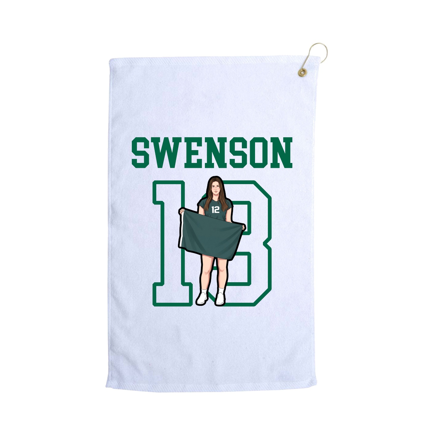 Golf Towel — Shirsey in White