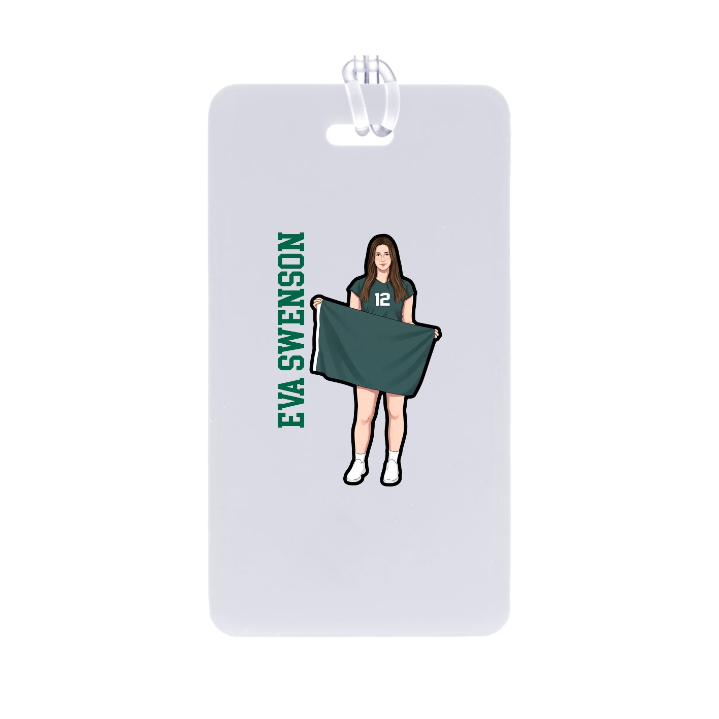 Bag Tag — Name Vertical in Classic