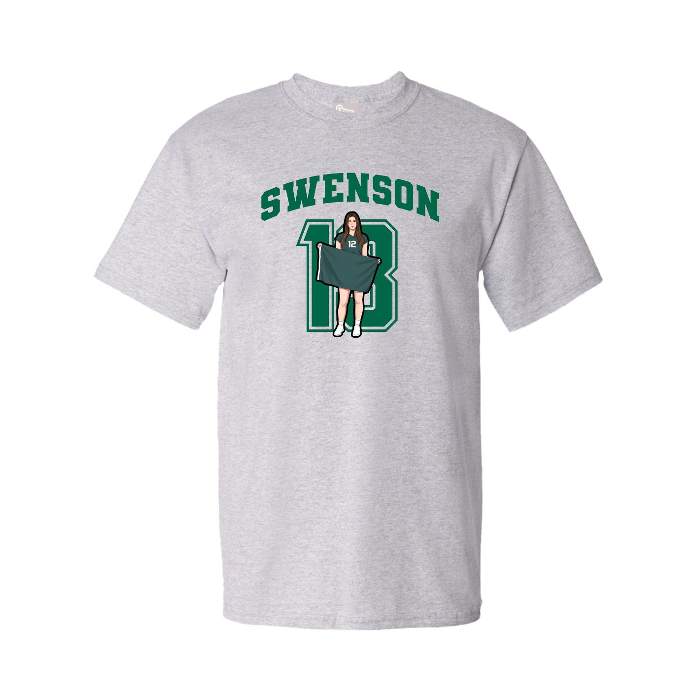 Youth Tee — Number in Grey